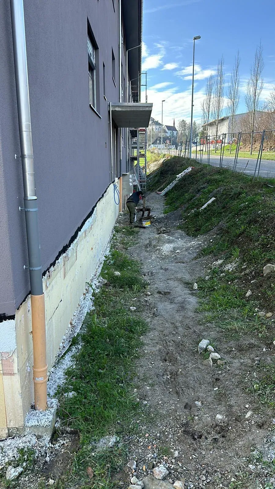 Neubau Umgebung eines Mehrfamilienhauses
