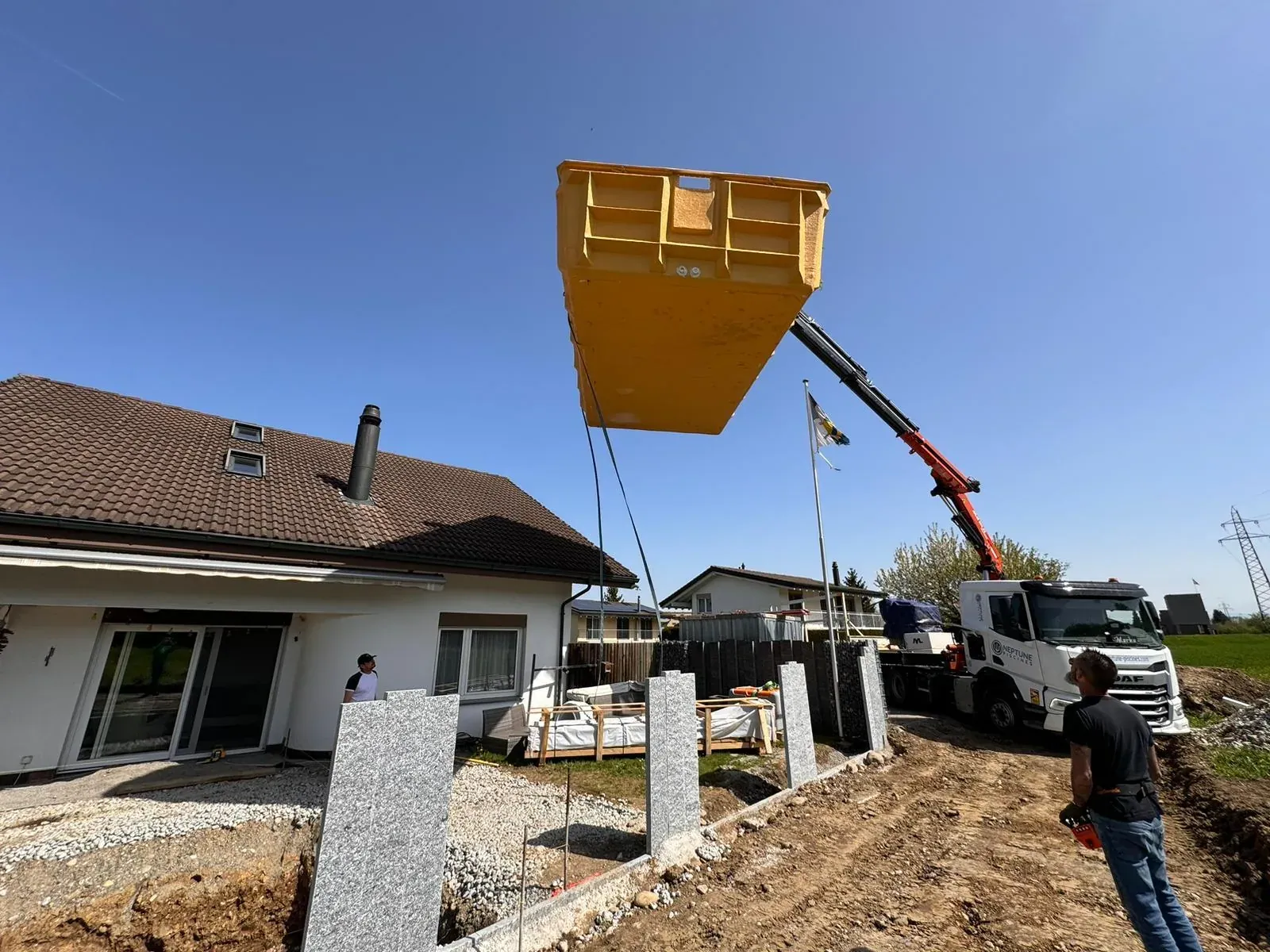 Sitzplatzerneuerung & Poolbau