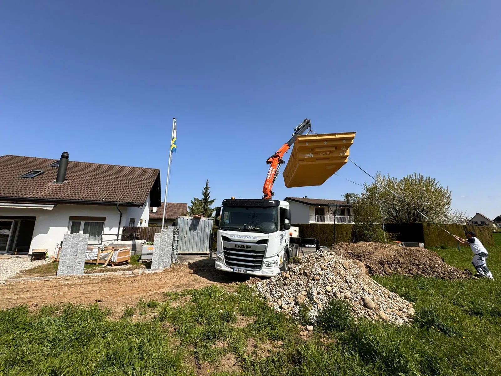 Sitzplatzerneuerung & Poolbau